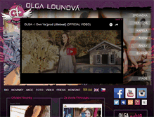 Tablet Screenshot of olgalounova.cz